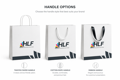 HLF custom-paper-bag paper bag handle options