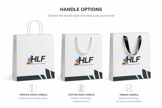 HLF custom-paper-bag paper bag handle options