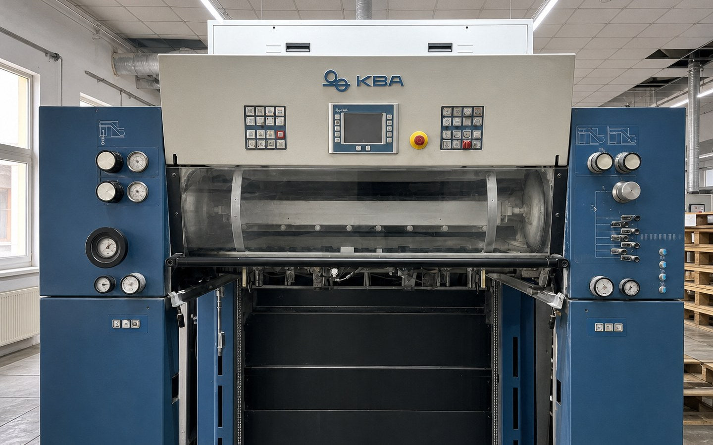 KBA offset press used for printed paper production